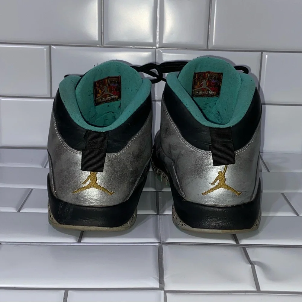 Jordan 10 Retro Statue of Liberty Silver Teal Men’s Size 11 - Picture 2 of 9